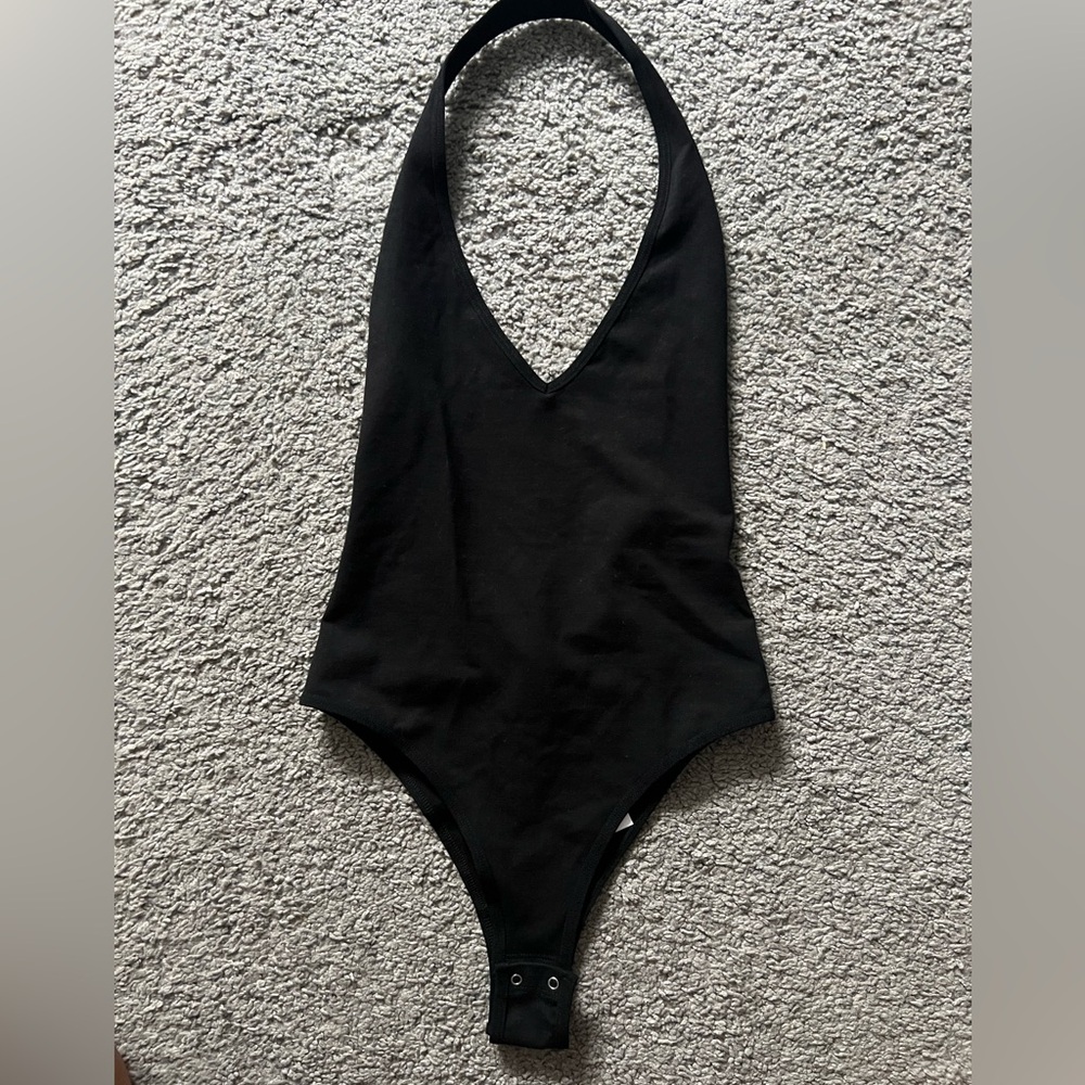 Black Backless Bodysuit - Picture 3 of 3